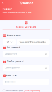 Daman Game Register
